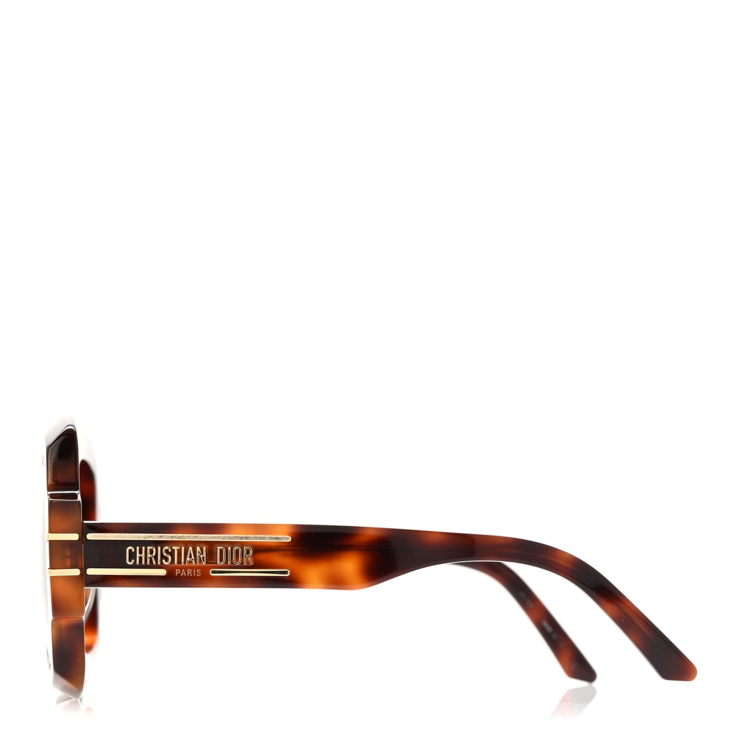 Acetate Diorsignature S1U Square Sunglasses Tortoise