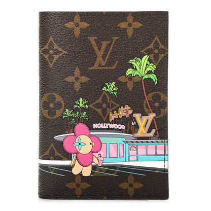 Louis Vuitton Monogram 2021 Christmas Animation Hollywood Passport Cover Fuchsia 1 of 6
