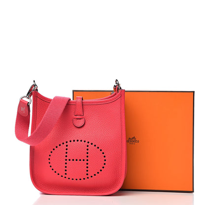 Hermes Taurillon Clemence Evelyne TPM Rose Extreme 12 of 12