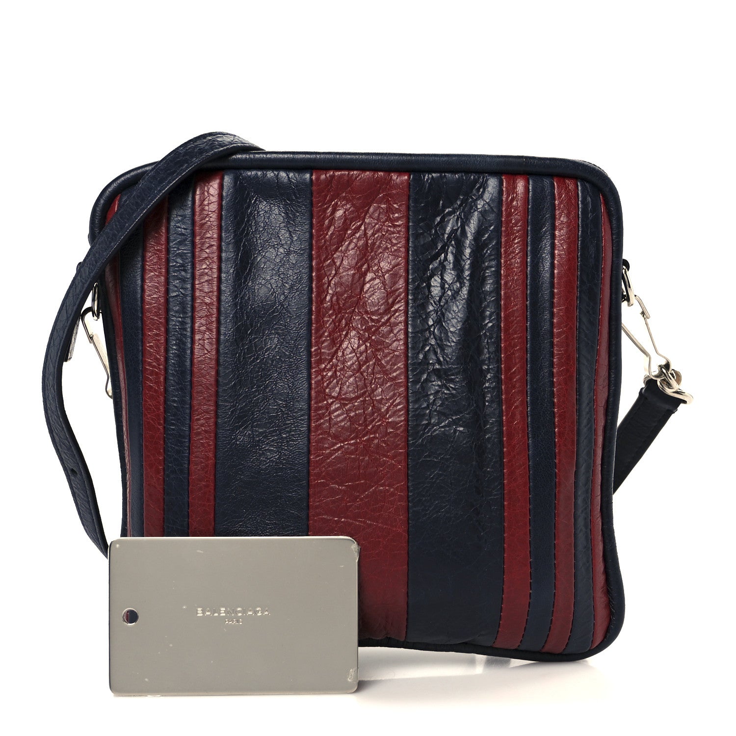 Balenciaga Agneau XS Cushion Square Crossbody Dark Night Red 3 of 11