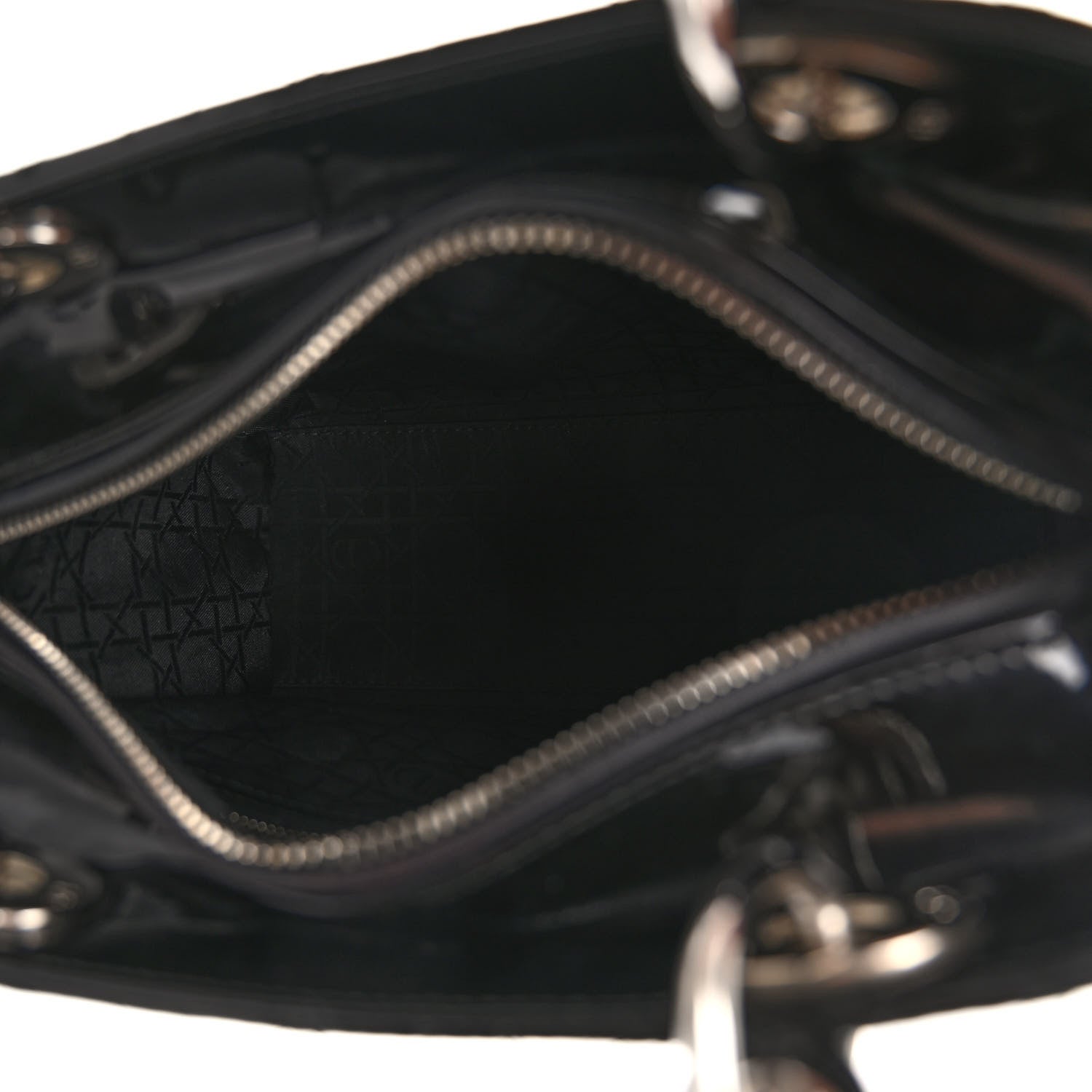 Christian Dior Patent Cannage Medium Lady Dior Black 5 of 9