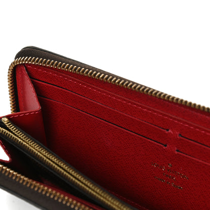 Louis Vuitton Damier Ebene Clemence Wallet Cherry 10 of 13