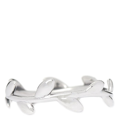 Tiffany Sterling Silver Paloma Picasso Narrow Olive Leaf Band Ring 54 7 3 of 4