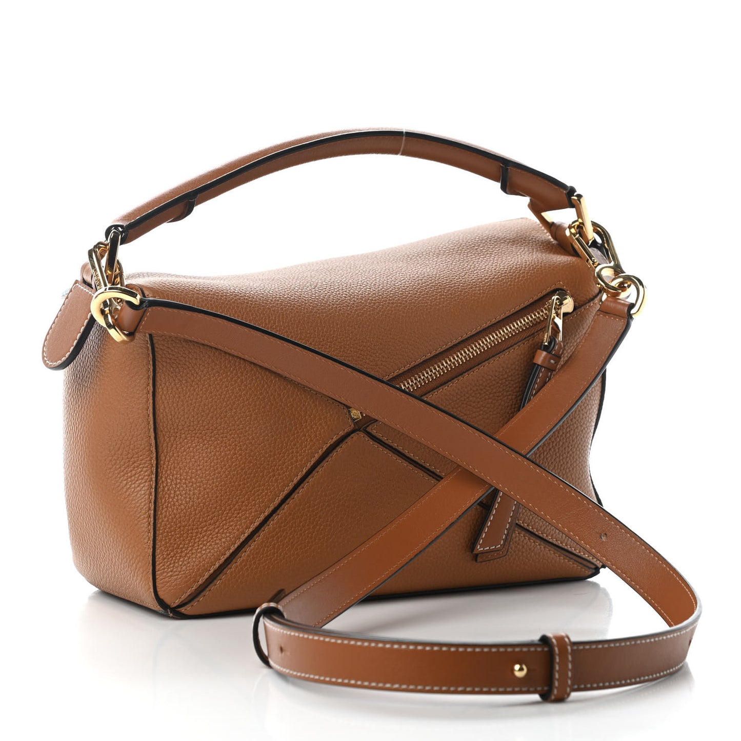 Calfskin Small Puzzle Bag Tan