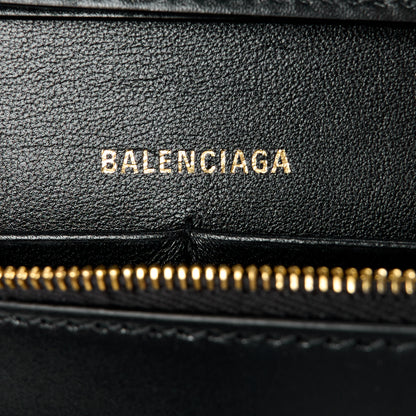 Balenciaga Shiny Box Calfskin Hourglass Chain Bag Black 6 of 10