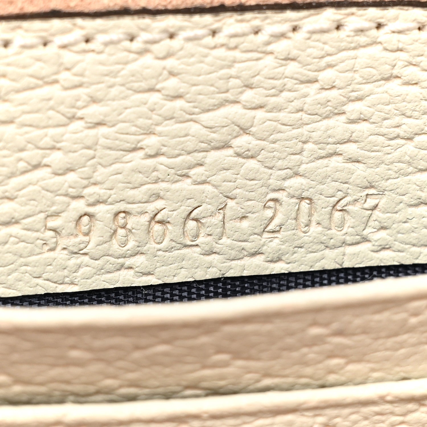 Gucci Textured Calfskin Web Mini Ophidia Round Backpack Mystic White 6 of 7