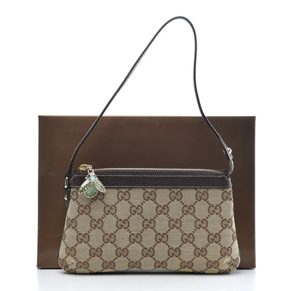 Gucci Monogram Bumble Bee Charm Pochette Brown 7 of 7