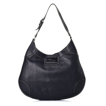Christian Dior Calfskin Diorissimo Hobo Navy 1 of 10