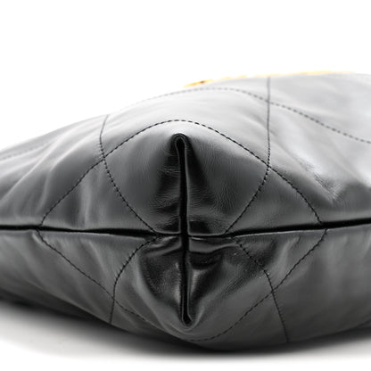 Chanel Shiny Calfskin Quilted Small Chanel 22 Black 10 of 11