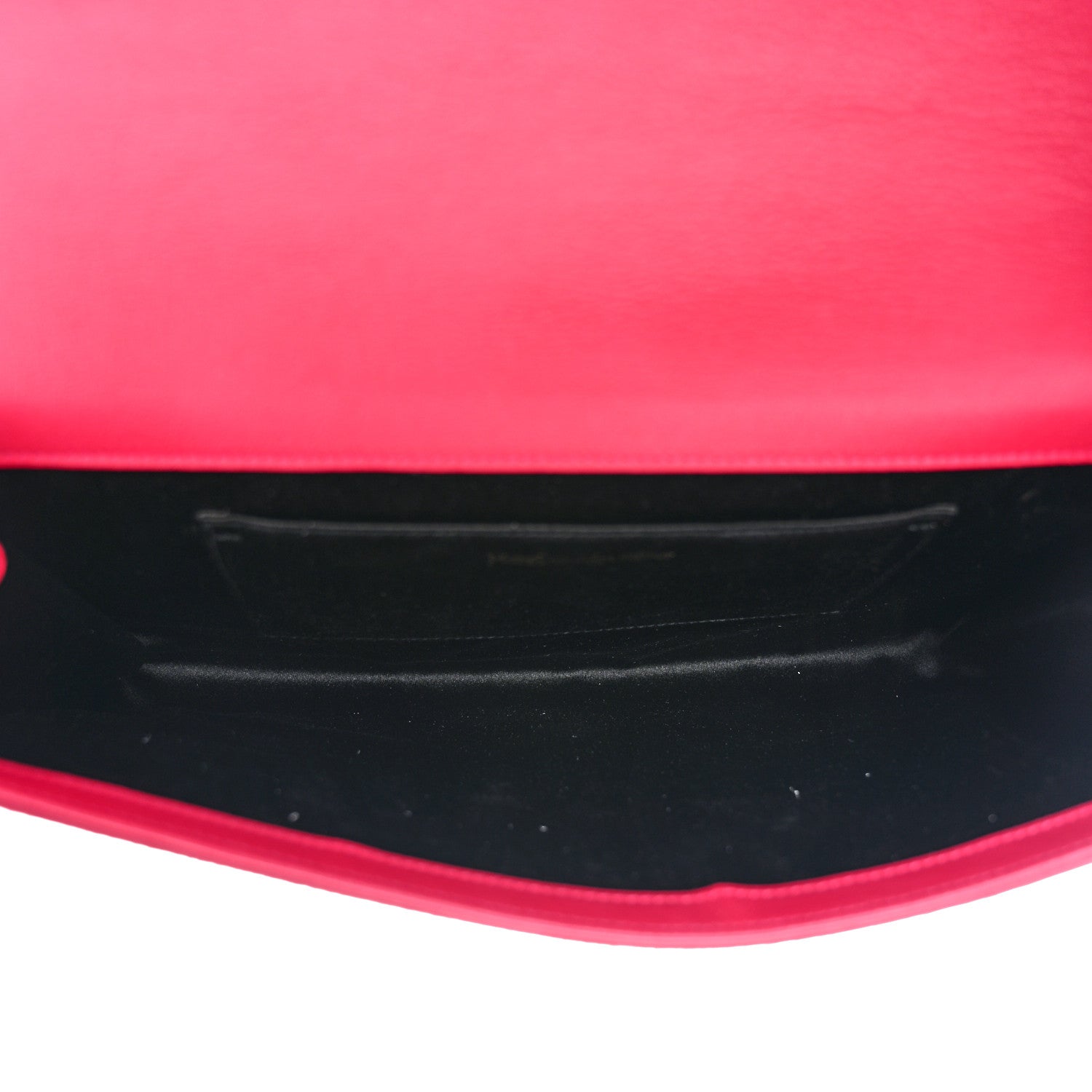 Saint Laurent Calfskin Monogram Large Belle De Jour Clutch Lipstick Fuchsia 5 of 9