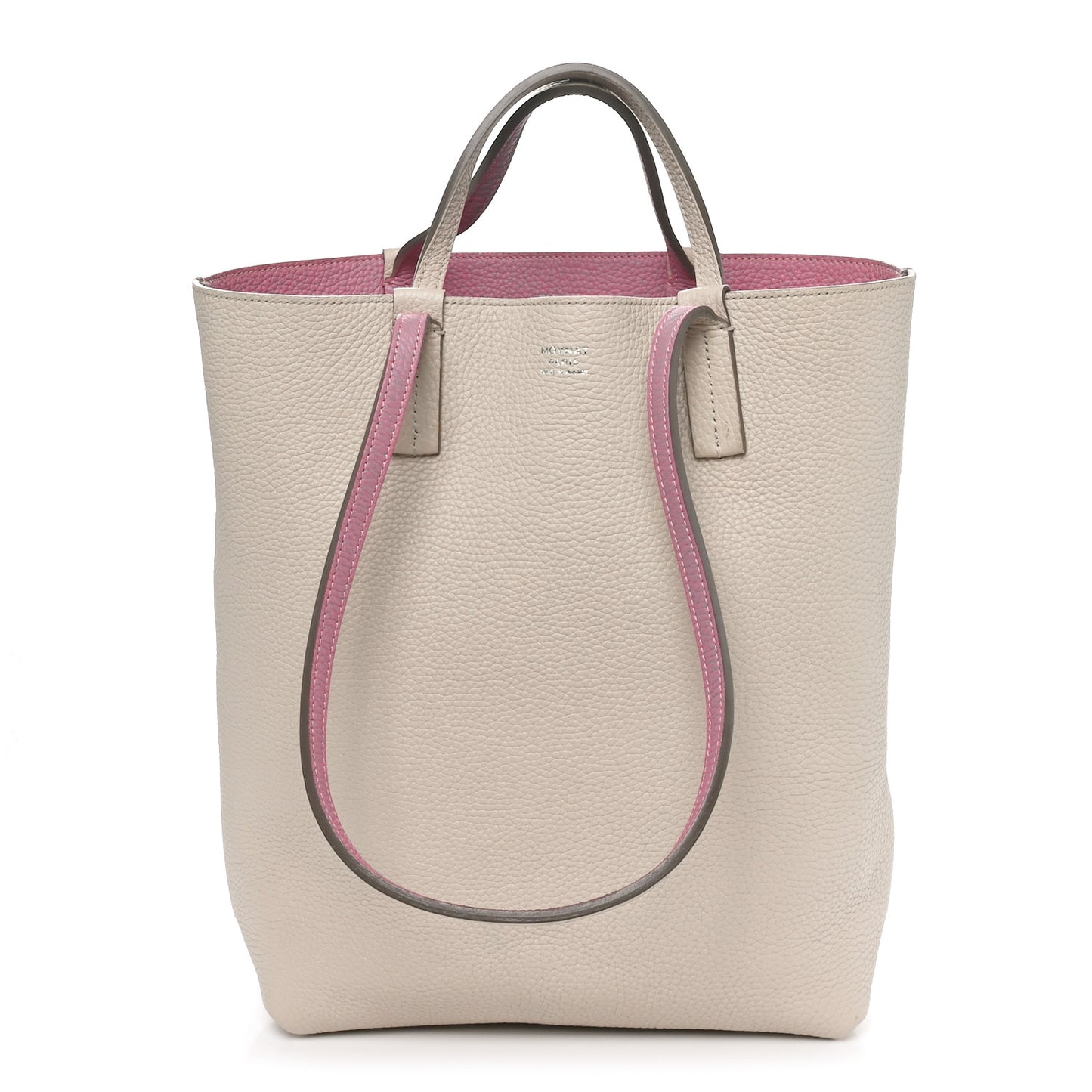 Taurillon Blush Calfskin Quattro Reversible Tote TPM Tourterelle Hot Pink