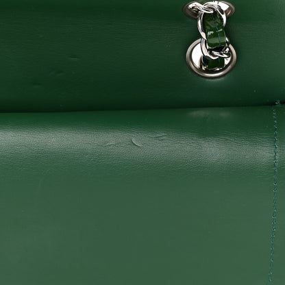 Chanel Patent Calfskin Quilted Medium Double Flap Green 15 of 19