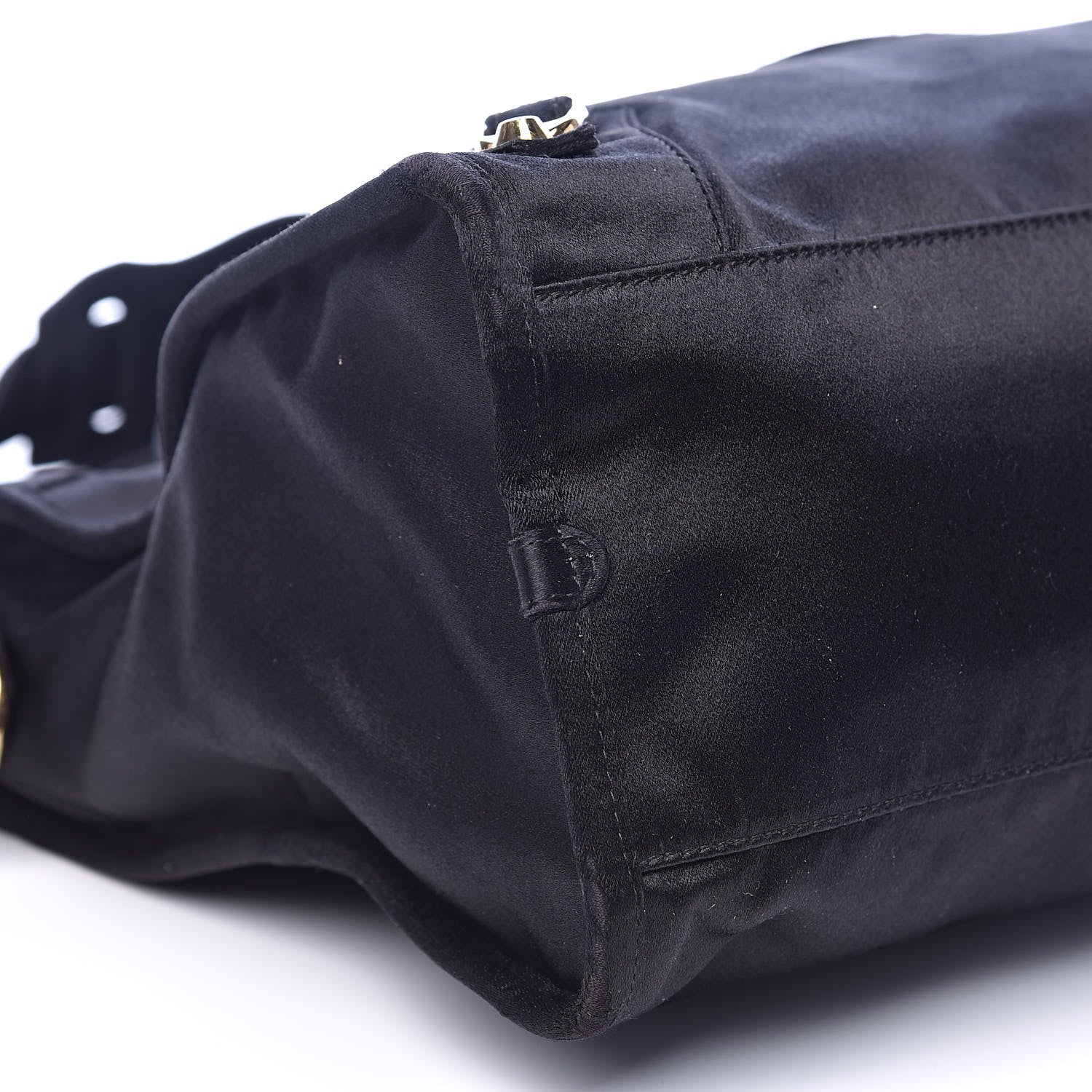 Balenciaga Satin Classic Gold Hardware City Black 8 of 12