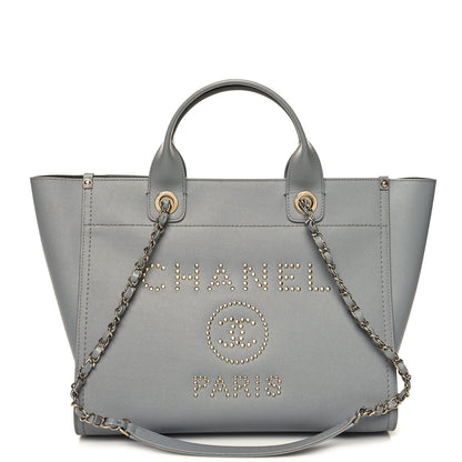 Chanel Caviar Studded Small Deauville Tote Grey 1 of 14