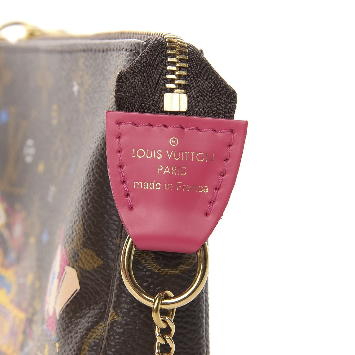Louis Vuitton Monogram 2020 Christmas Animation Roller Coaster Mini Pochette Accessories Pivoine 8 of 10