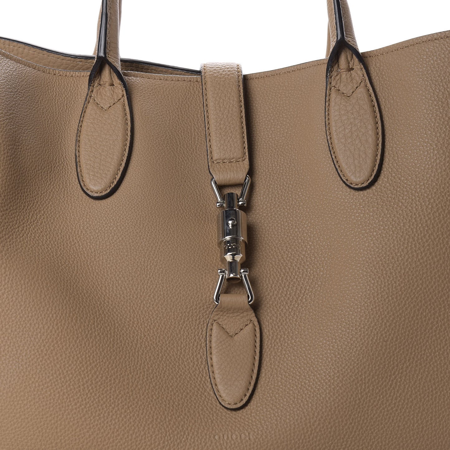 Soft Calfskin Medium Jackie Top Handle Bag Classic Camel