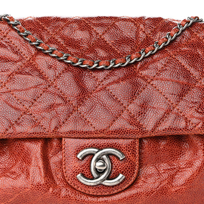 Chanel Caviar Quilted Medium Elastic Flap Bordeaux 7 of 9
