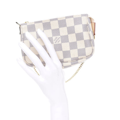 Louis Vuitton Damier Azur Mini Pochette Accessories 2 of 8