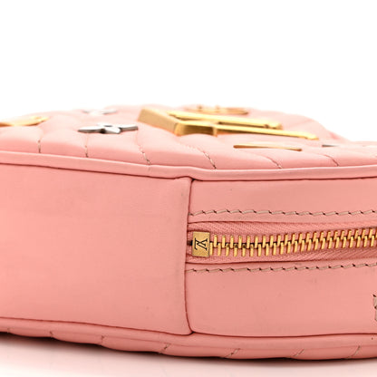 Louis Vuitton Calfskin Embellished New Wave Love Lock Heart Bag Rose Pomettes 10 of 10