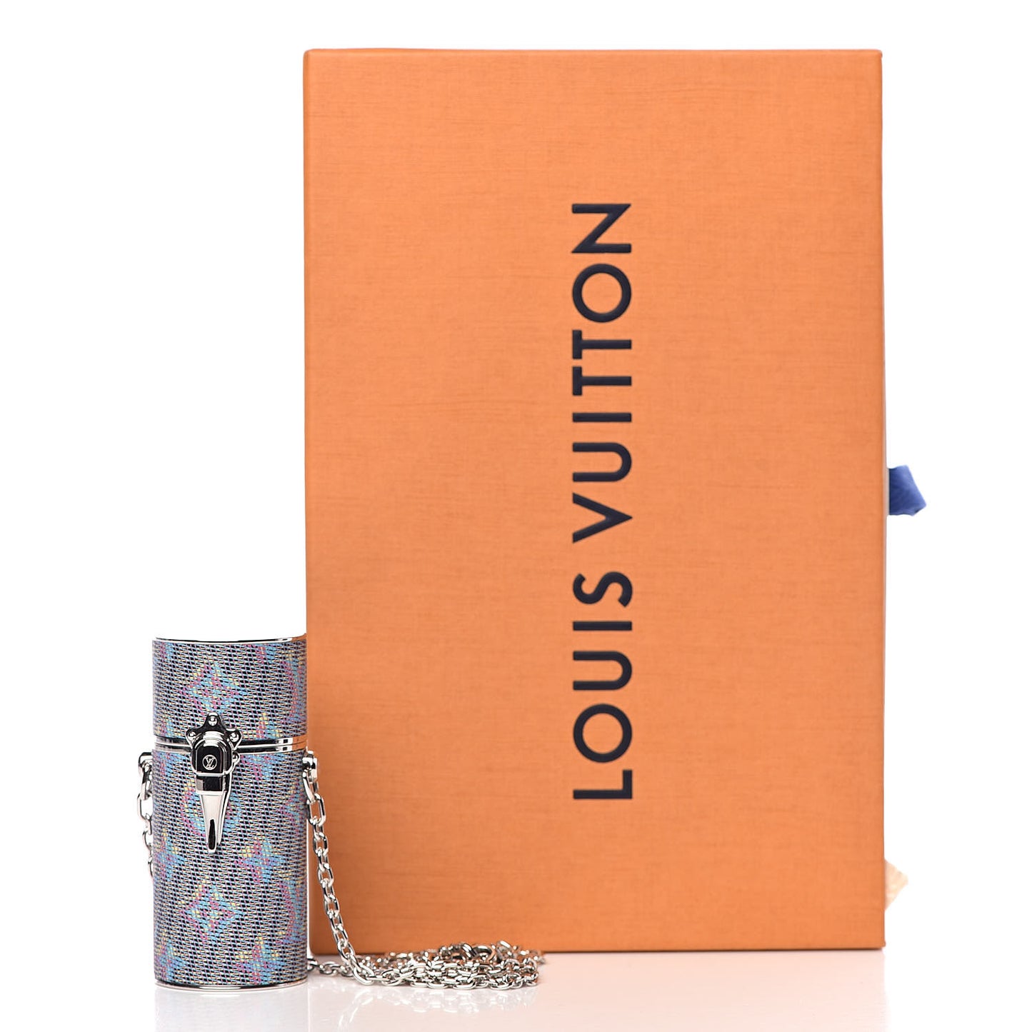 Monogram LV Pop Chain Lipstick Case Blue
