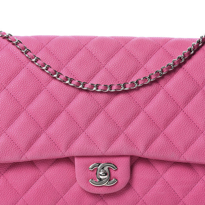 Chanel Iridescent Caviar Clutch with Chain Flap Pink 9 of 9