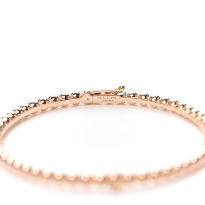 Van Cleef & Arpels 18K Rose Gold Perlee Pearls of Gold Bracelet M 4 of 7