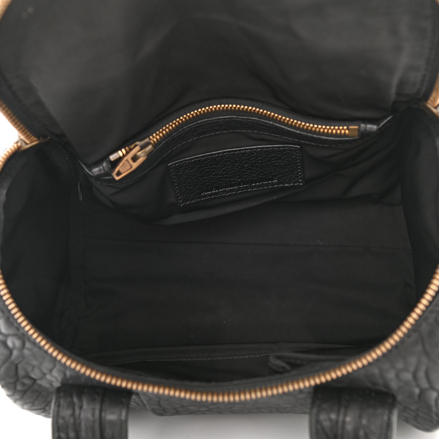 Pebbled Lambskin Rockie Black Rose Gold Hardware