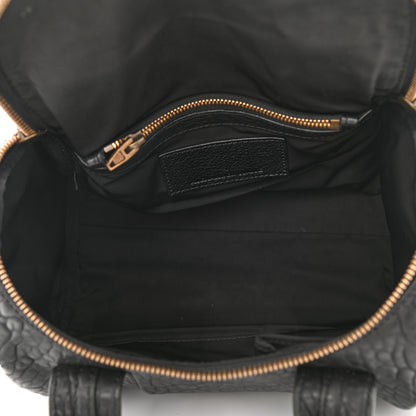 Alexander Wang Pebbled Lambskin Rockie Black Rose Gold Hardware 5 of 10