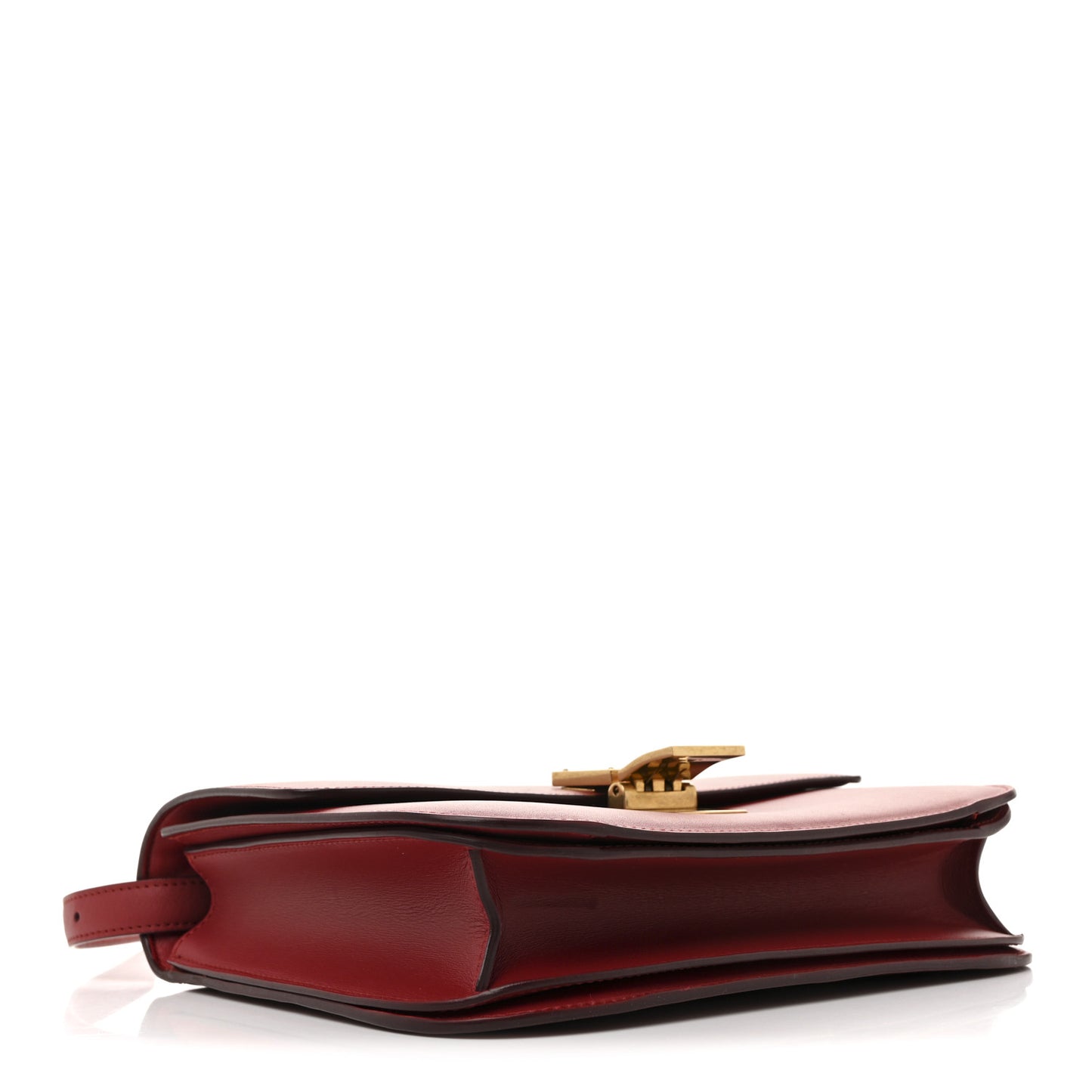 Box Calfskin Medium Classic Box Flap Bag Red