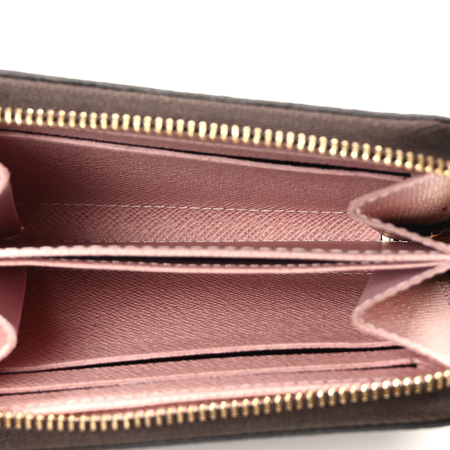 Damier Ebene Zippy Coin Purse Rose Ballerine