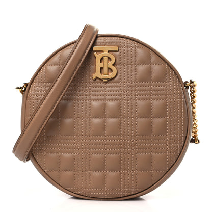 Burberry Lambskin Quilted New Louise Bag Camel 1 of 9