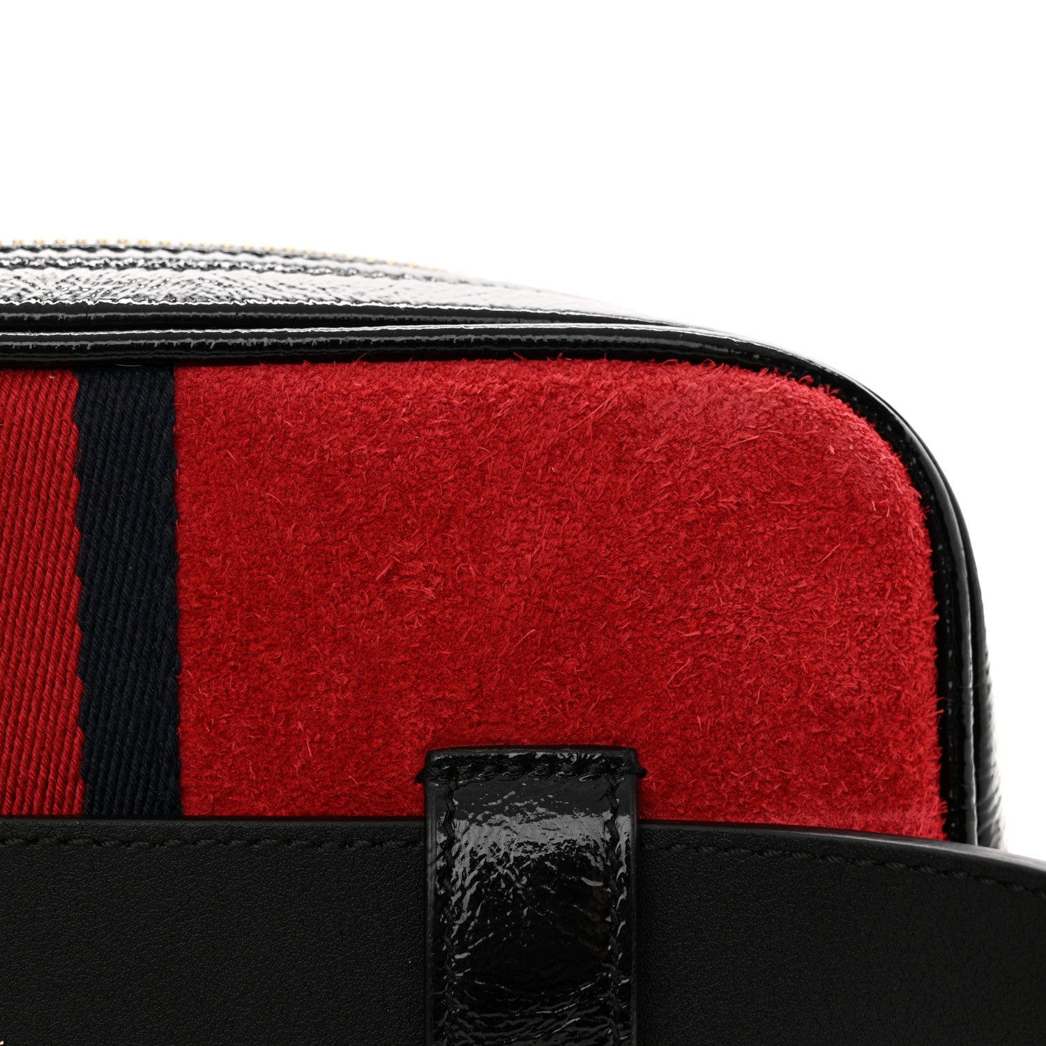 Gucci Suede Small Ophidia Belt Bag 95 38 Hibiscus Red 12 of 12