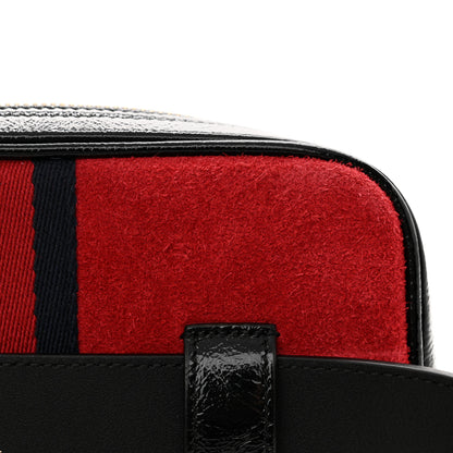 Gucci Suede Small Ophidia Belt Bag 95 38 Hibiscus Red 12 of 12