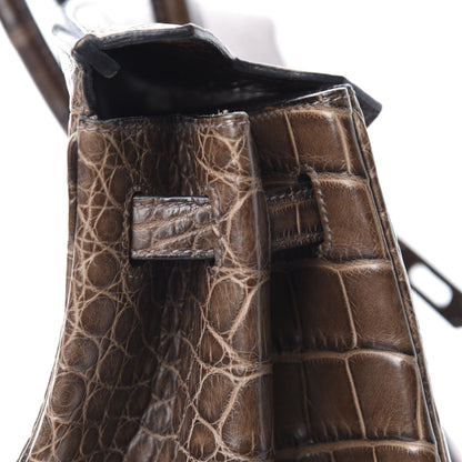 Hermes Matte Alligator Birkin 40 Chocolate 15 of 35