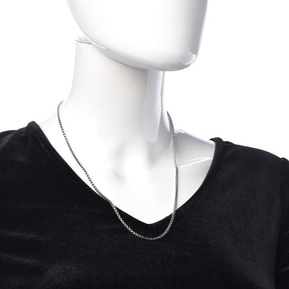 David Yurman Sterling Silver 2.7mm Small Box Chain Necklace 20" 2 of 5