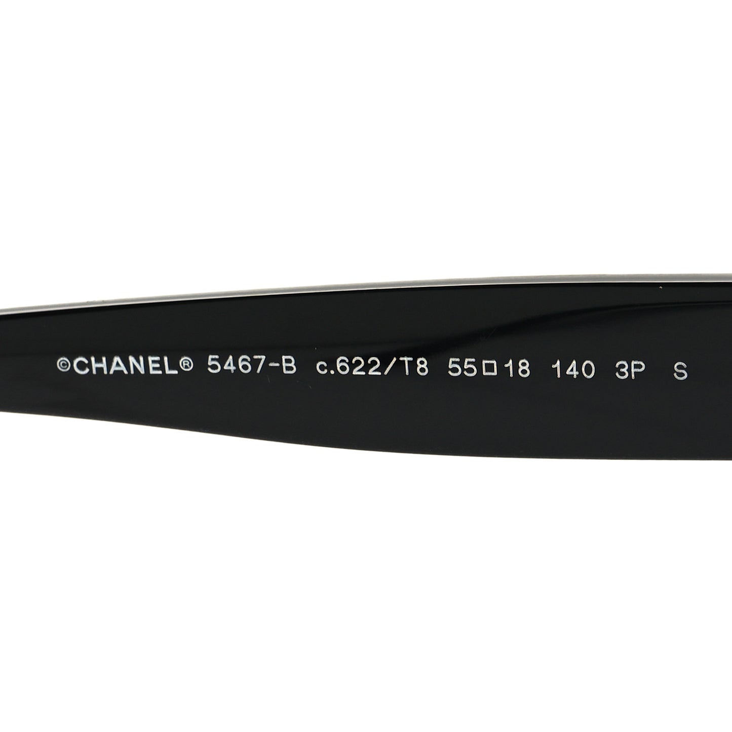 Acetate Strass Pilot Sunglasses 5467-B Black