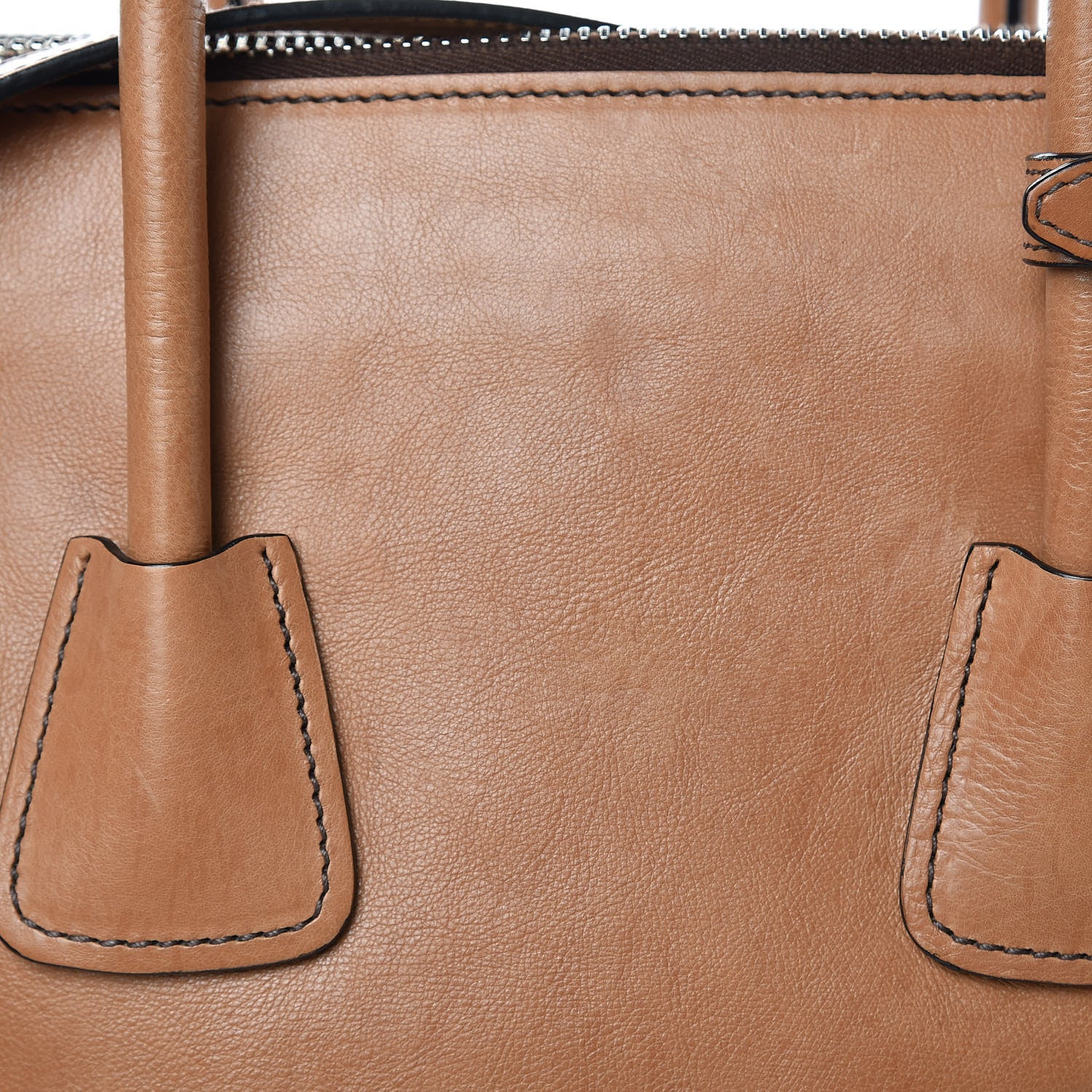 Prada Glace Calf Twin Pocket Tote Naturale 10 of 13