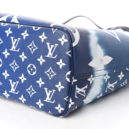 Louis Vuitton Monogram Escale Neverfull MM Blue 10 of 11