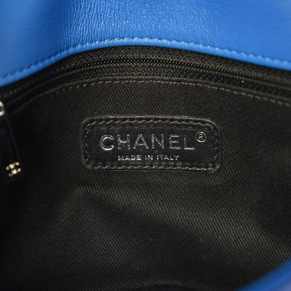 Chanel Patent Quilted Small Coco Shine Flap Blue 16 of 21