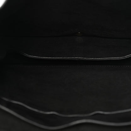 Celine Shiny Lambskin Soft Triomphe Besace Bag Black 5 of 9