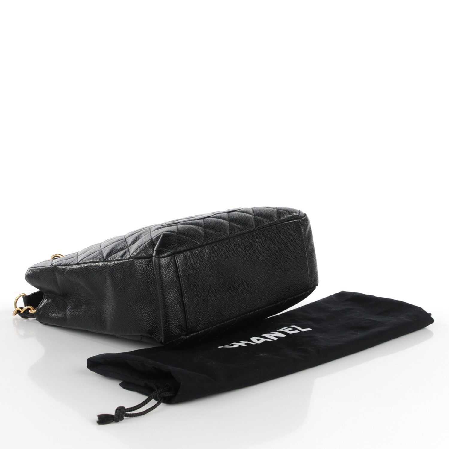 Chanel Caviar Quilted Petit Shopping Tote PST Black 4 of 7