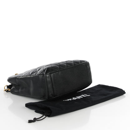 Chanel Caviar Quilted Petit Shopping Tote PST Black 4 of 7