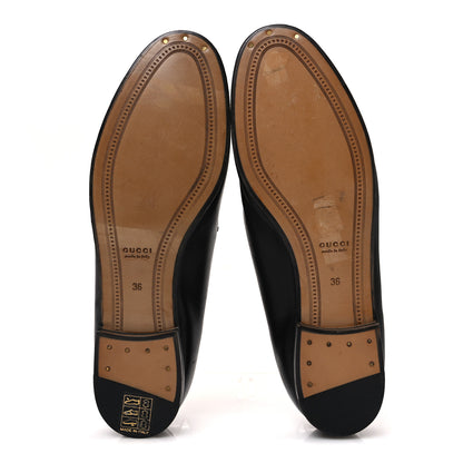 Gucci Calfskin Womens Jordaan Loafers 36 Black 7 of 11