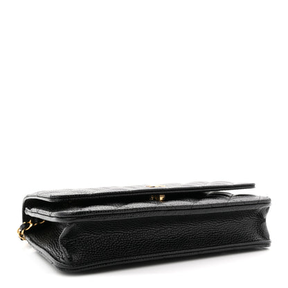 Chanel Caviar Quilted Wallet on Chain WOC Black 4 of 11