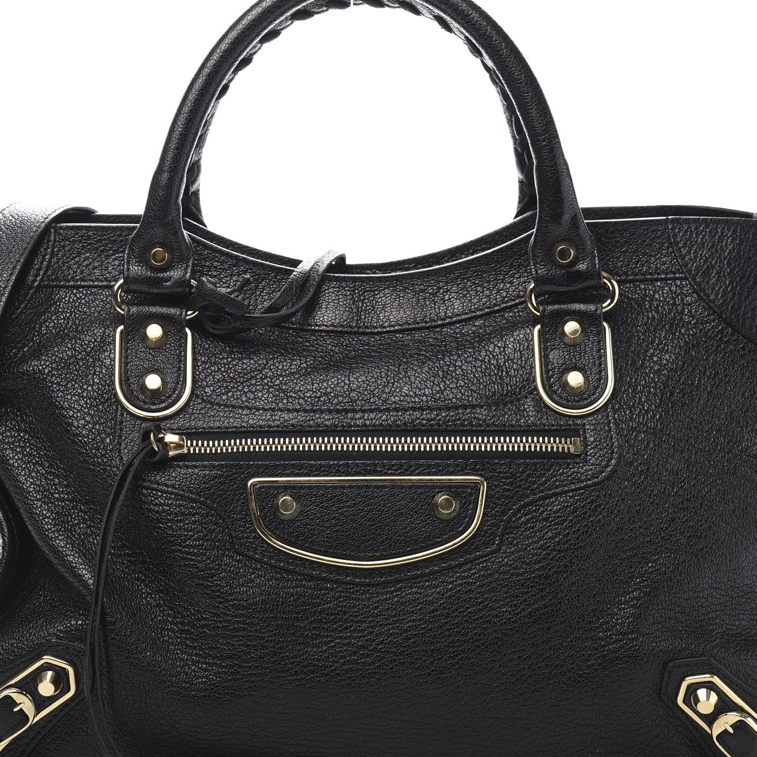 Balenciaga Chevre Gold Metallic Edge Hardware City Black 12 of 12