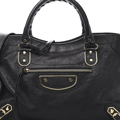 Balenciaga Chevre Gold Metallic Edge Hardware City Black 12 of 12