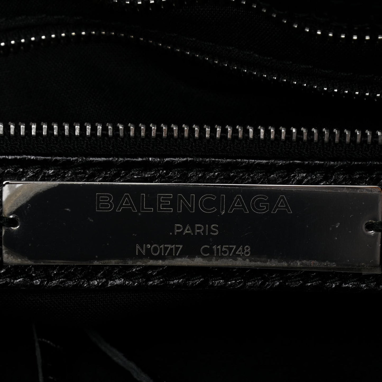 Agneau Classic Silver Hardware City Black