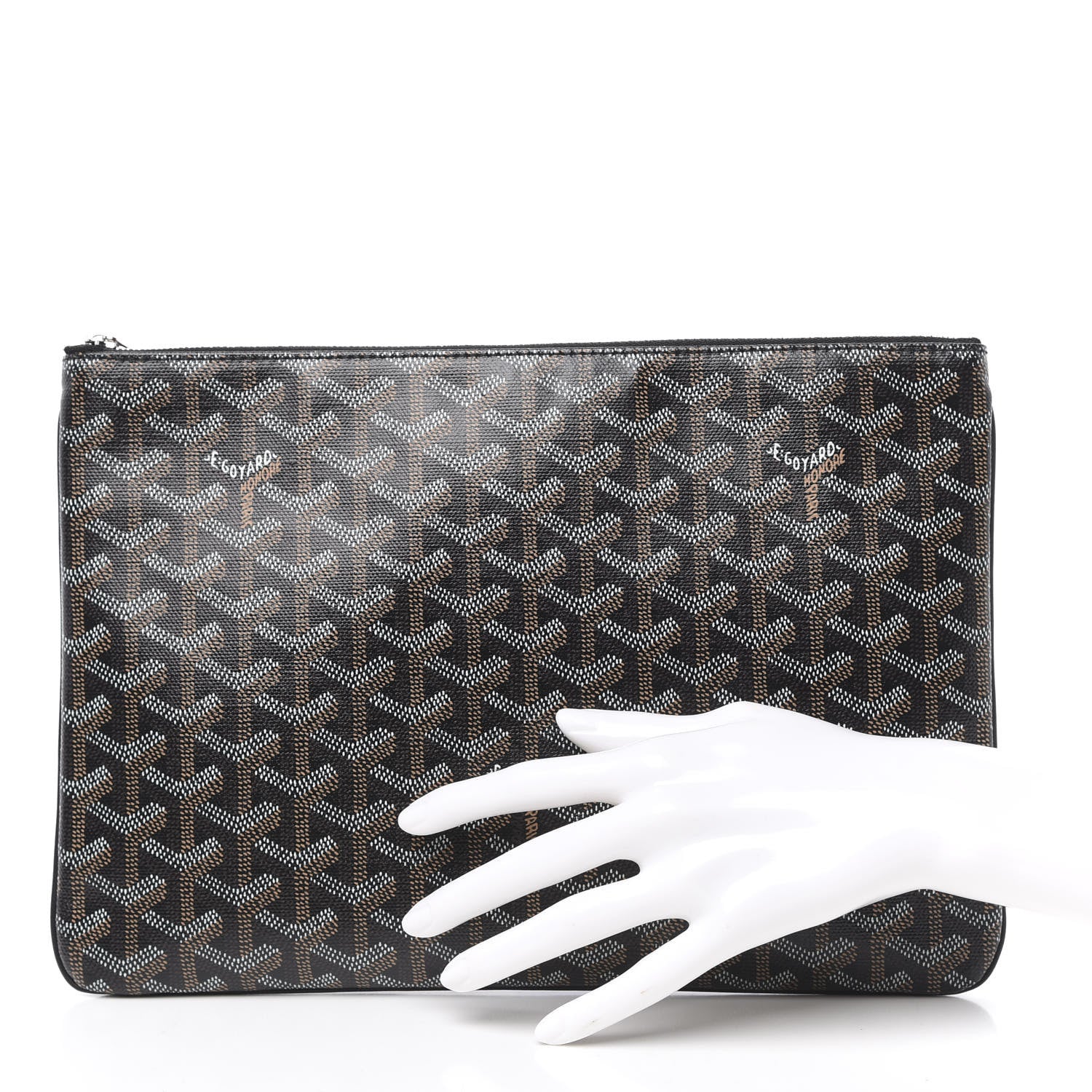 Goyard Goyardine Senat Pochette MM Black 2 of 10