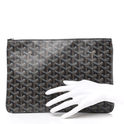 Goyard Goyardine Senat Pochette MM Black 2 of 10