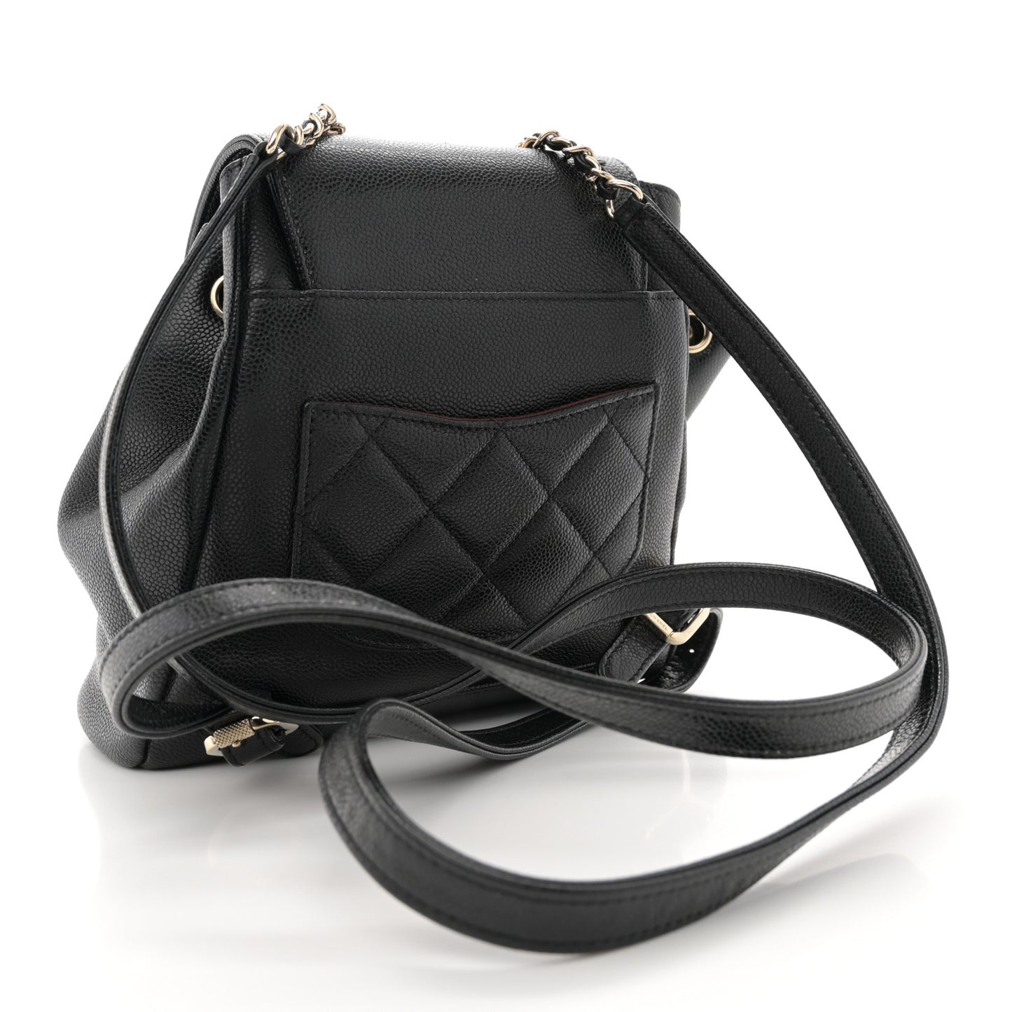 Caviar Quilted Mini Business Affinity Backpack Black